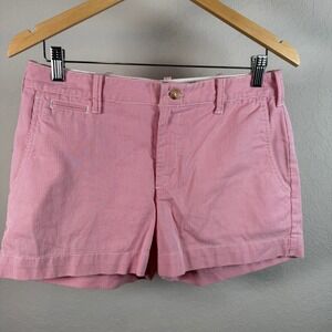 Polo Ralph Lauren Womens Pink White Seersucker Striped Chino Shorts Size 4